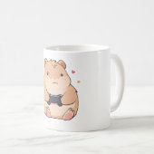 Mug Capybara Mignon Casquette Design Kawaii (Devant droit)
