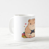 Mug Capybara Mignon Casquette Design Kawaii (Devant gauche)