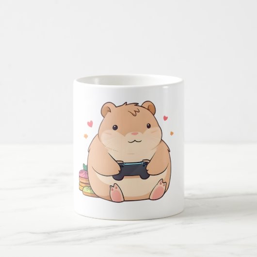 Mug Capybara Mignon Casquette Design Kawaii (Centre)