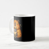 Mug Capybara Mignon Kawaii Anime Buvant du Bubble Tea (Devant gauche)