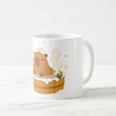 Mug Capybara Mignon Onsen d'Hiver Neige Source Cha (Devant droit)