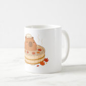 Mug Capybara Mignon Onsen Feuille d'Érable Automne (Devant droit)