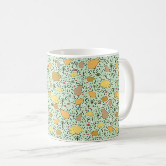 Mug Capybara Mug, Vert (Devant droit)