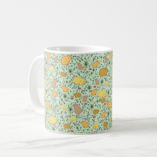 Mug Capybara Mug, Vert (Devant gauche)