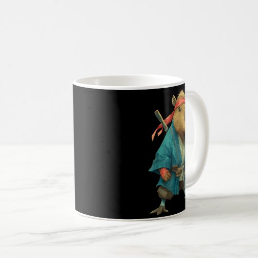 Mug Capybara Ninja Samurai Japan Funny Japanese Graphi (Devant droit)