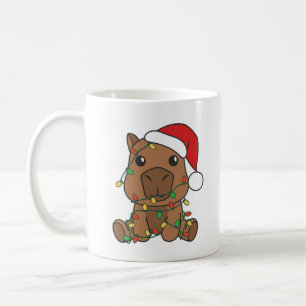 Mug Capybara Noël Animaux d'hiver