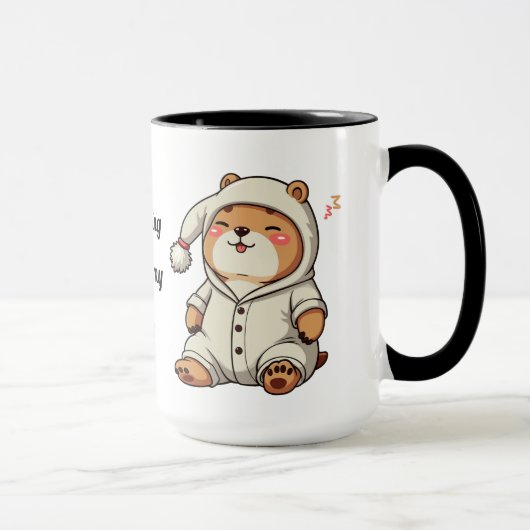 Mug Capybara 'Pas De Parler Avant Mon Café' Mignonne M (Droite)