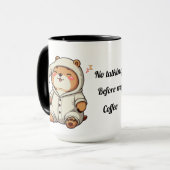 Mug Capybara 'Pas De Parler Avant Mon Café' Mignonne M (Devant gauche)