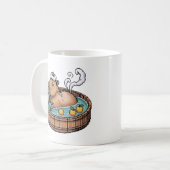 Mug Capybara Pixel Art Zen Bain Chaud Cozy (Devant gauche)