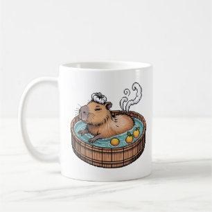 Mug Capybara Pixel Art Zen Bain Chaud Cozy