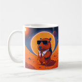 Mug Capybara Planet Mars Funny Moderne (Gauche)