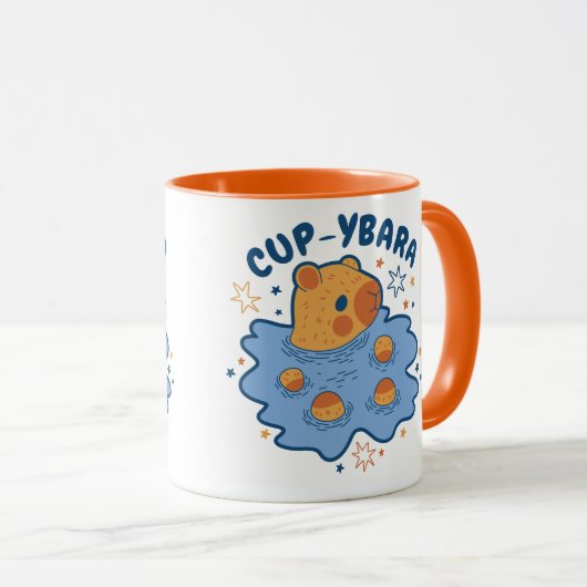 MUG CAPYBARA PUDDLE PUN CASQUETTE-YBARA (Devant droit)