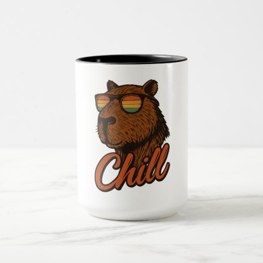 Mug Capybara Rétro (Centre)