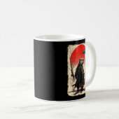 Mug Capybara Samurai Retro Ufo Japanese Warrior Tenshu (Devant droit)