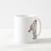 Mug Capybara Smoking Christmas Ugly Cigarette Gen Z (Devant droit)