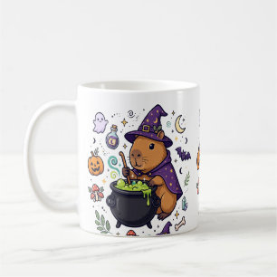 Mug Capybara Sorcière Chaudron Art Halloween