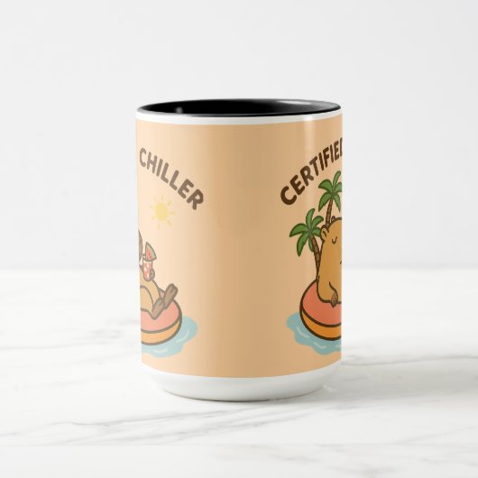 Mug Capybara Summer Vibes - Chill Pool Flotte Watermel (Centre)