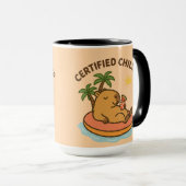 Mug Capybara Summer Vibes - Chill Pool Flotte Watermel (Devant droit)