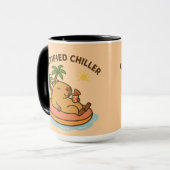 Mug Capybara Summer Vibes - Chill Pool Flotte Watermel (Devant gauche)