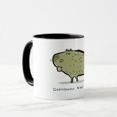 Mug capybara (texte personnalisé) (Devant gauche)