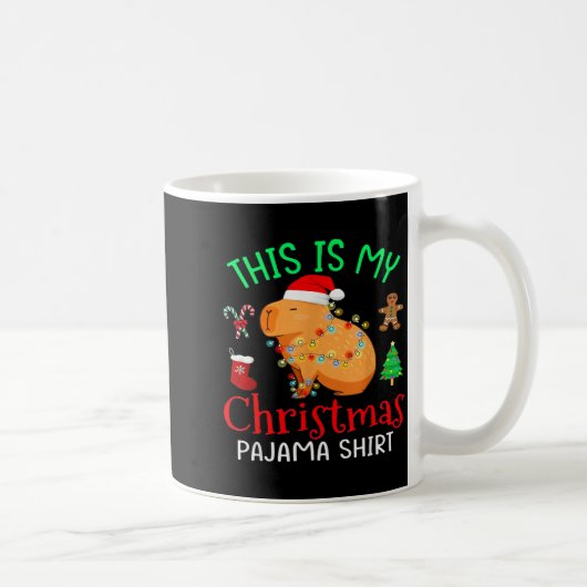 Mug Capybara This Is My Christmas Pajama Capy Santa Me (Droite)