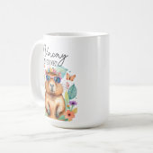 Mug Capybara Tropical Drôle Mode Vacances (Devant gauche)
