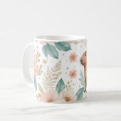 Mug Capybara Whimsical et plaisir floral (Devant gauche)