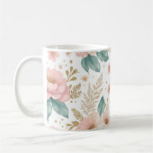 Mug Capybara Whimsical et plaisir floral (Gauche)