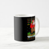 Mug Capybara Xmas Pajamas Ugly Santa Riding Capybara C (Devant droit)