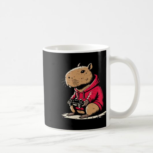 Mug Capyra Gamer Funny Video Gaming Capy Rodent Boys K (Droite)