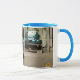 Mug Car classic 325 ml Effiloche colorée personnalisée