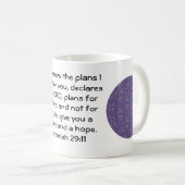 Mug Car je connais les plans que j'ai - Jérémie 29:11 (Devant droit)