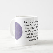 Mug Car je connais les plans que j'ai - Jérémie 29:11 (Devant gauche)