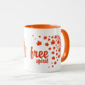 Mug Cara del espíritu libre, otoño (Devant droit)