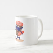 Mug Caractère café cool et drôle (Devant droit)