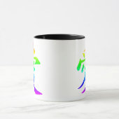Mug Caractère chinois pour l'amour Rainbow Ombre (Centre)
