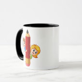 Mug Caractère crayon de dessin | Retour à l'école (Devant gauche)