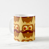 Mug Caractère de dessin animé Goofy Trendy Mustache Ow (Devant gauche)