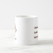 Mug Caractère de grain de café confiant (Centre)