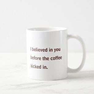 Mug Caractère de grain de café confiant