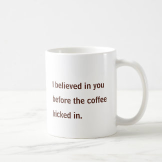 Mug Caractère de grain de café confiant