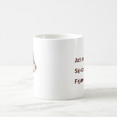 Mug Caractère de grain de café tranquillement confiant (Centre)