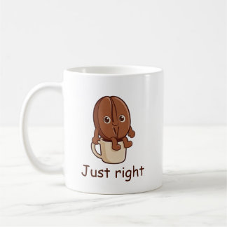 Mug Caractère de haricot de café mignon personnalisé j