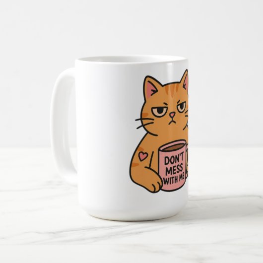 Mug Caractère de la Coupe Boba Cartoon (Devant gauche)