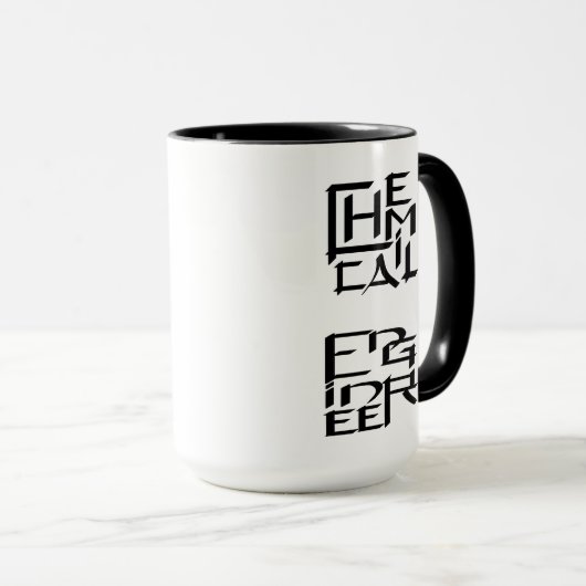 Mug Caractère de l'ingénieur chimique (Devant droit)