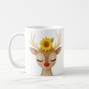 Mug Caractère de rennes de tournesol - Cosy & Sweet Mu