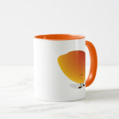 Mug Caractère de sourire de mangue (Devant droit)