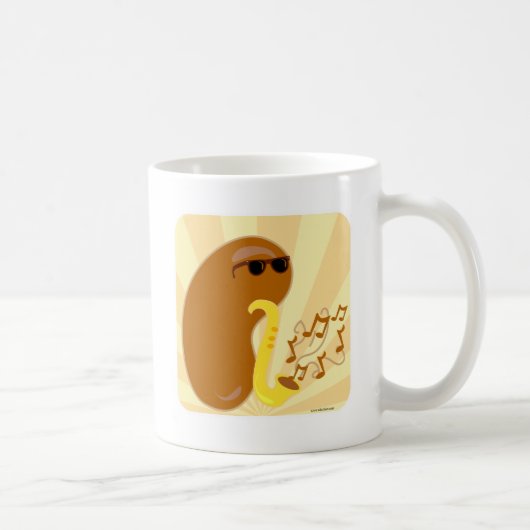 Mug Caractère Drôle de dessin animé de haricots de fru (Droite)
