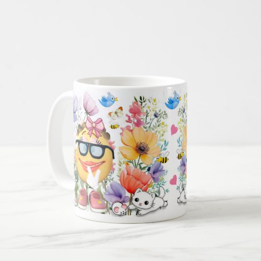 Mug Caractère Emoji mignon (Devant gauche)