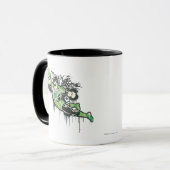 Mug Caractère Graffiti de lanterne verte (Devant gauche)
